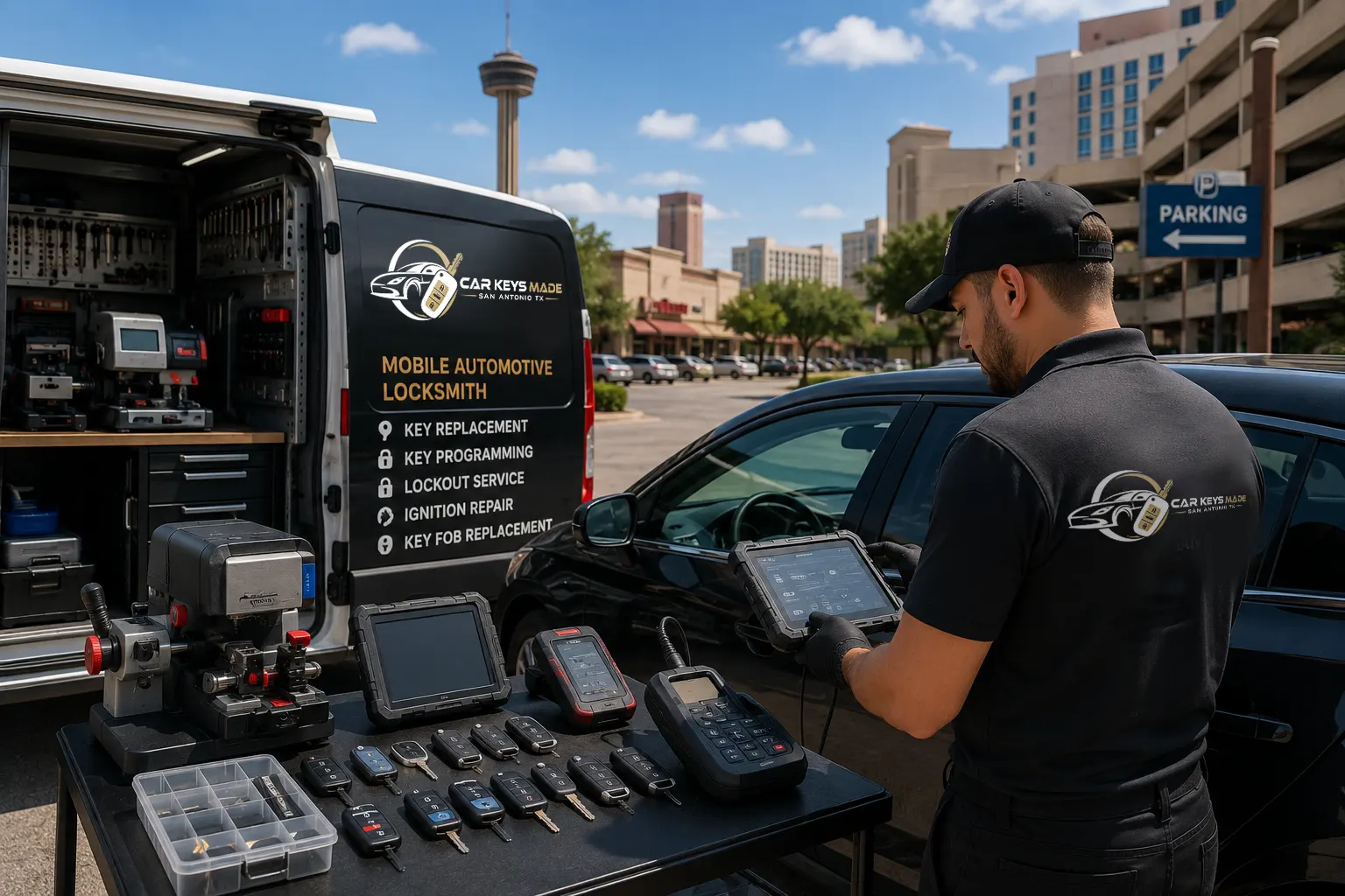 Advanced car key programming equipment