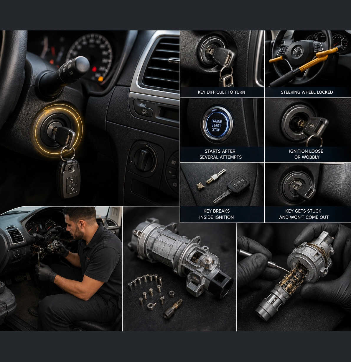 Inspection of common vehicle ignition problems