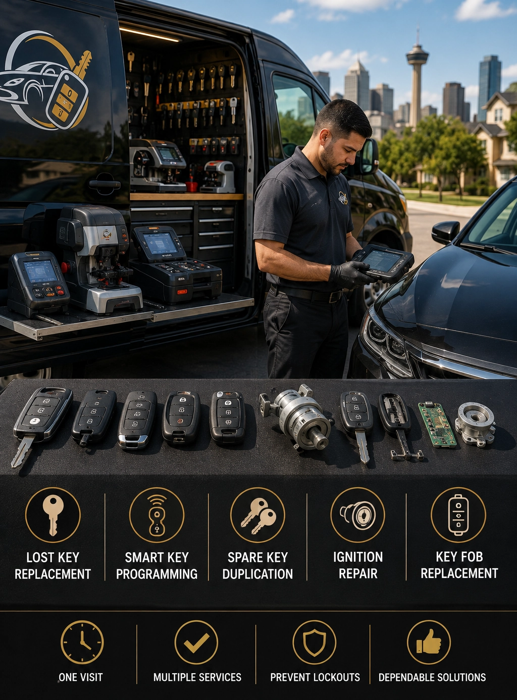 Vehicle unlocking and smart key lockout equipment